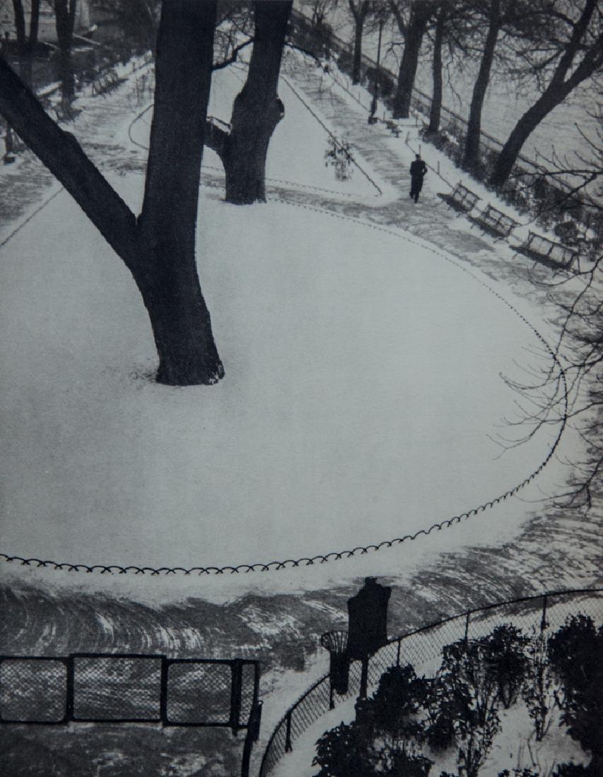 ANDRE KERTESZ - La Square Du Vert Galant, Paris 1923: Artist: ANDRE KERTESZ Title: La Square Du Vert Galant, Paris 1923 Medium: 1935 Sheet Fed Gravure, printed in Great Britain Dimensions: 7.5x9.5" Mounted on 11x14" Conservation Quality Board With COA An