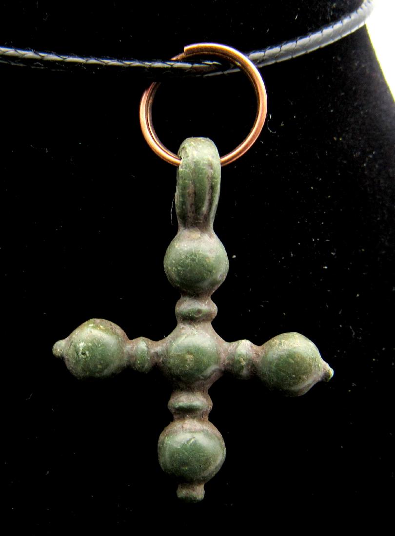 Medieval Viking Decorated Cross Pendant (1 of 2)