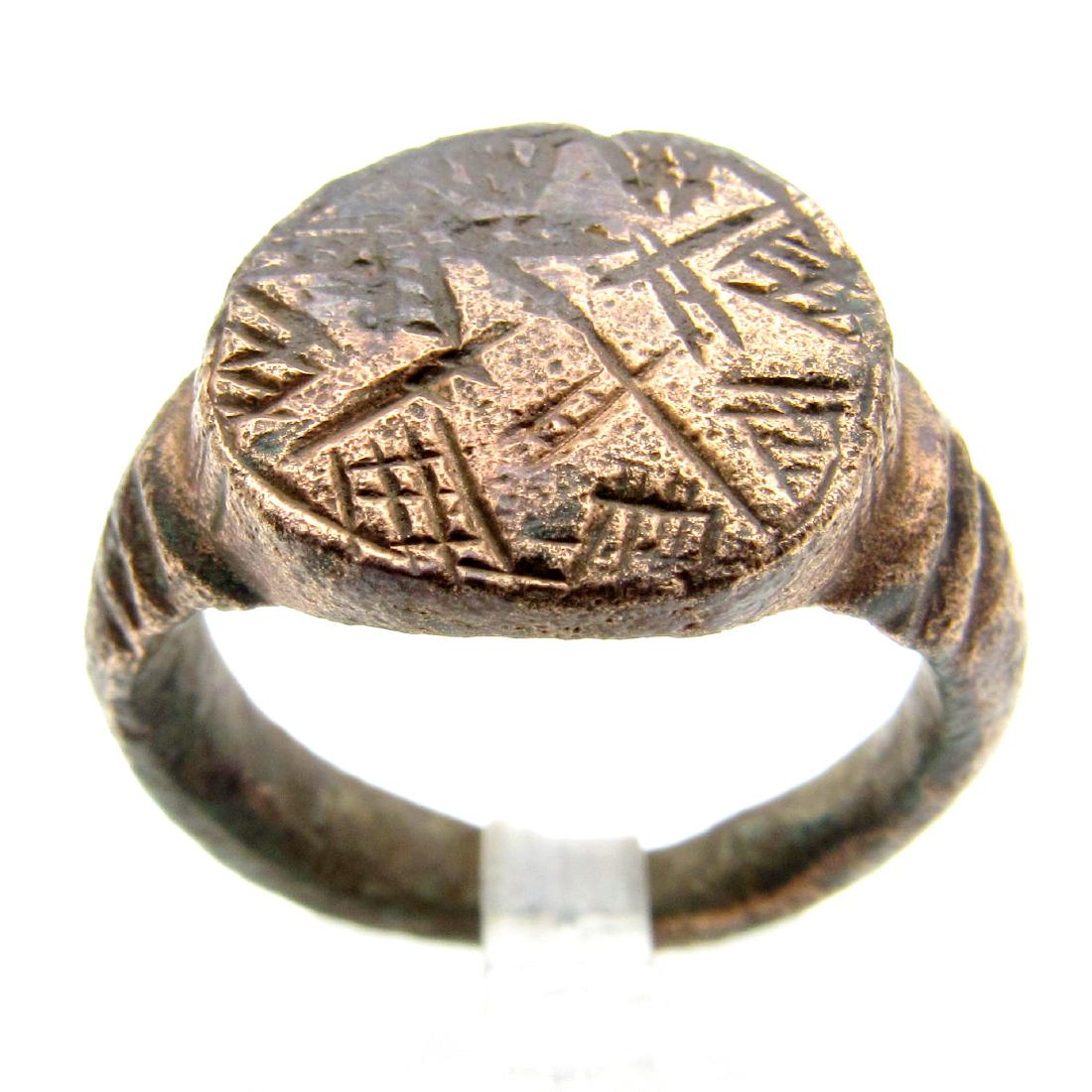 Dark Ages Ring With a Mysterious Symbol on the Bezel (1 of 3)