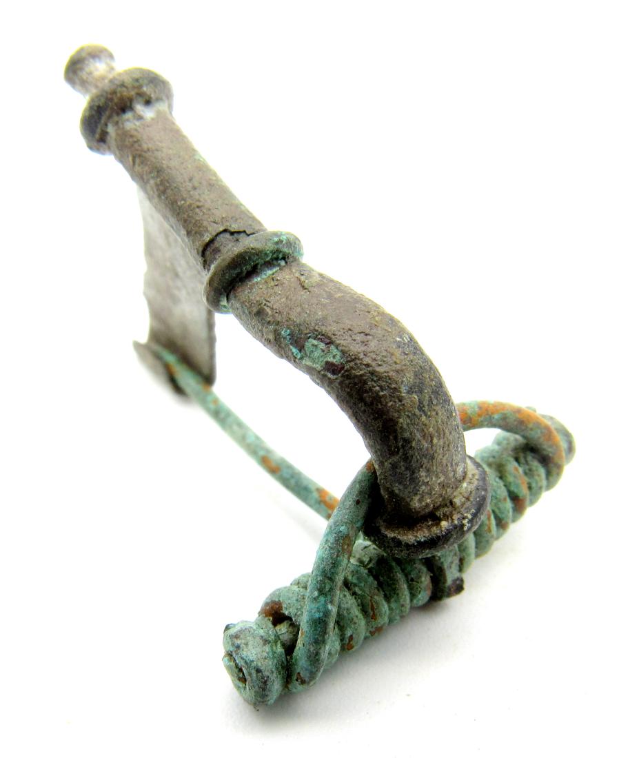 Ancient Roman Knee Shaped Brooch (1 of 3)