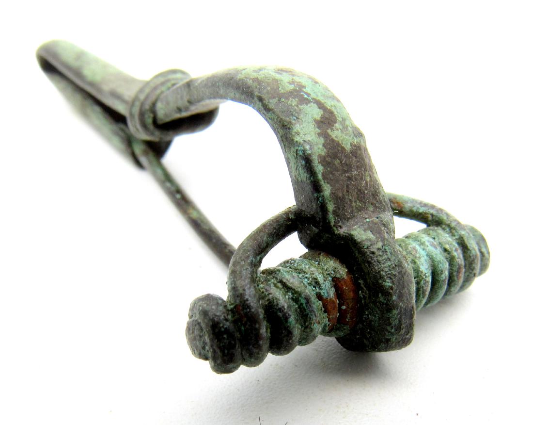 Ancient Roman Bow Shaped Brooch (1 of 3)