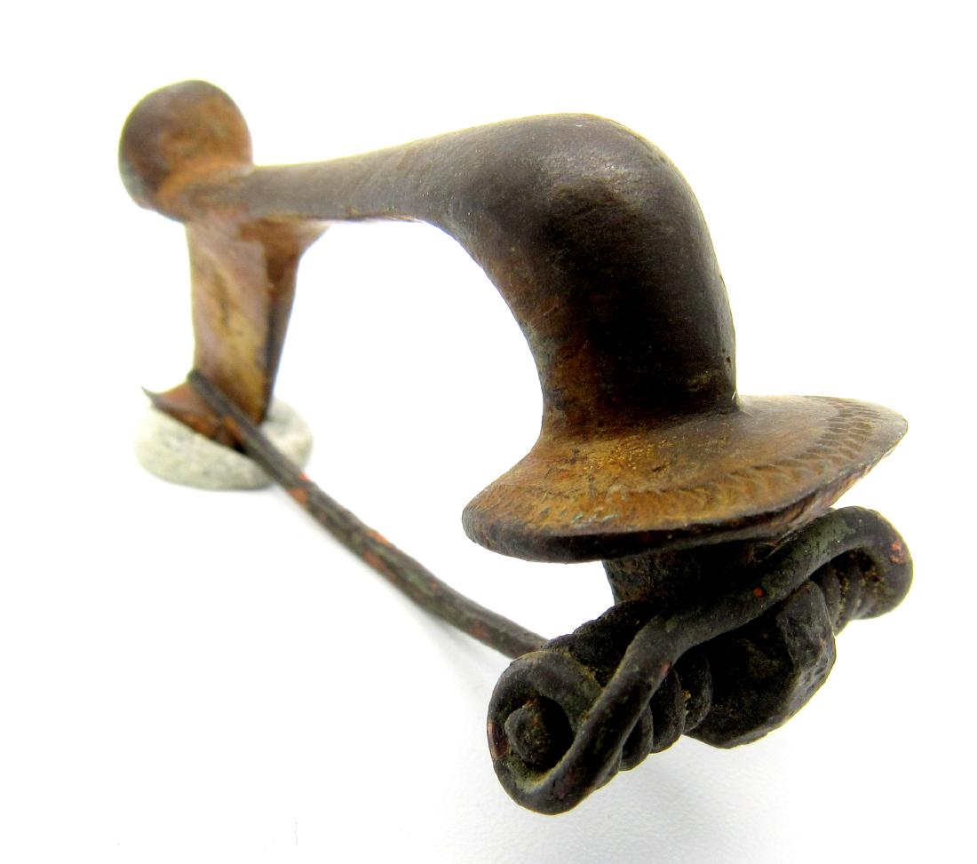 Ancient Roman Knee Shaped Brooch (1 of 3)