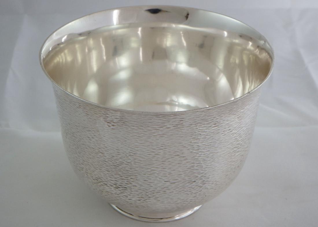 Japanese Sterling Silver Deep Hammered Bowl (1 of 2)