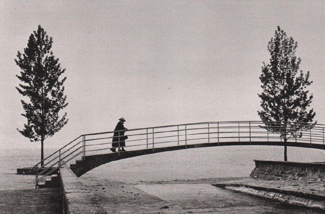 JEANLOUP SIEFF - Japanese Landscape in Switzerland: Artist: JEANLOUP SIEFF Print Title: Japanese Landscape in Switzerland, Vevey 1959 Medium: Sheet-Fed Gravure Printed: France Printing Date: 1983 Image Size: 6.5 x 4.25 inches Jeanloup Sieff(1933-2000)