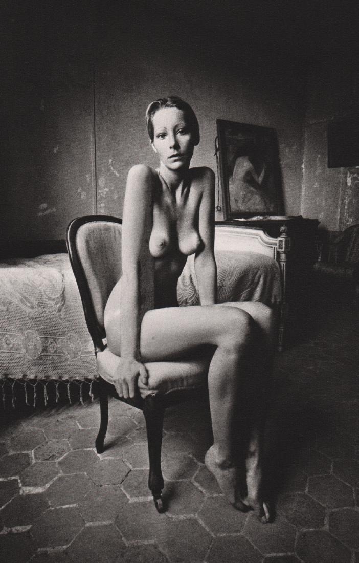 JEANLOUP SIEFF - Portrait of a Sitting Lady: Artist: JEANLOUP SIEFF Print Title: Portrait of a Sitting Lady, Paris 1972 Medium: Sheet-Fed Gravure Printed: France Printing Date: 1983 Image Size: 6 x 8.75 inches Jeanloup Sieff(1933-2000) was a Fre