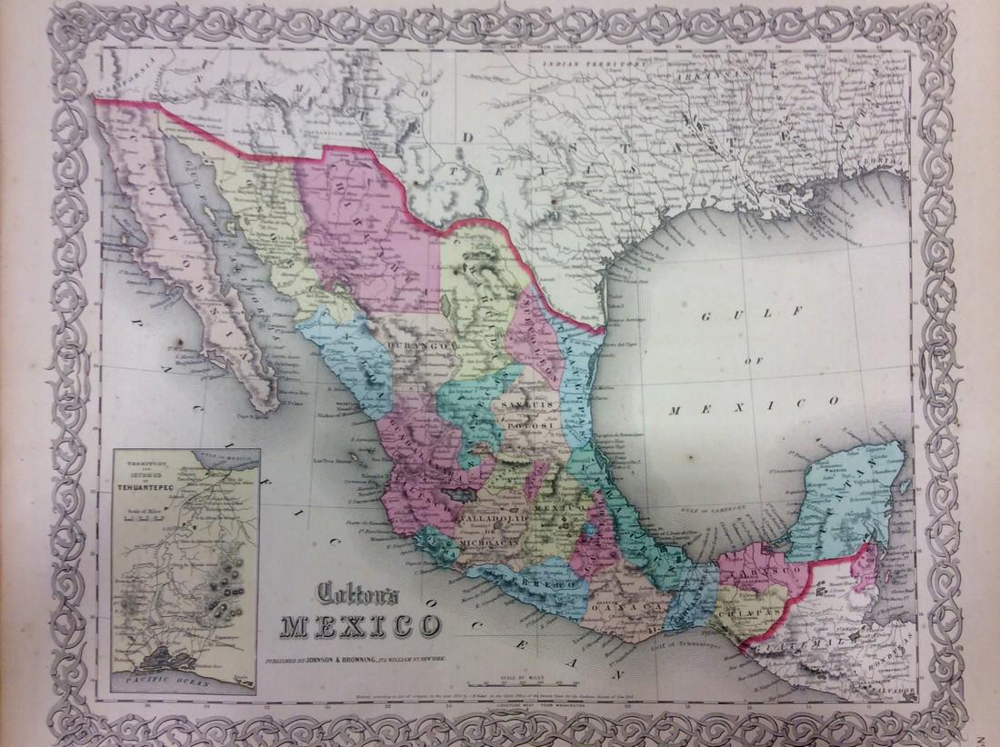 Colton: Antique Map of Mexico, 1859 (1 of 1)