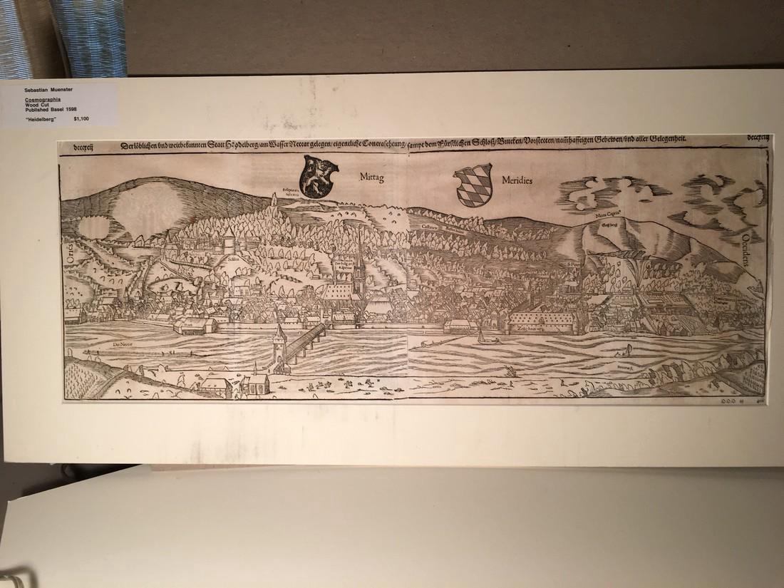 Muenster: Antique View of Heidleburg, 1598 (1 of 2)