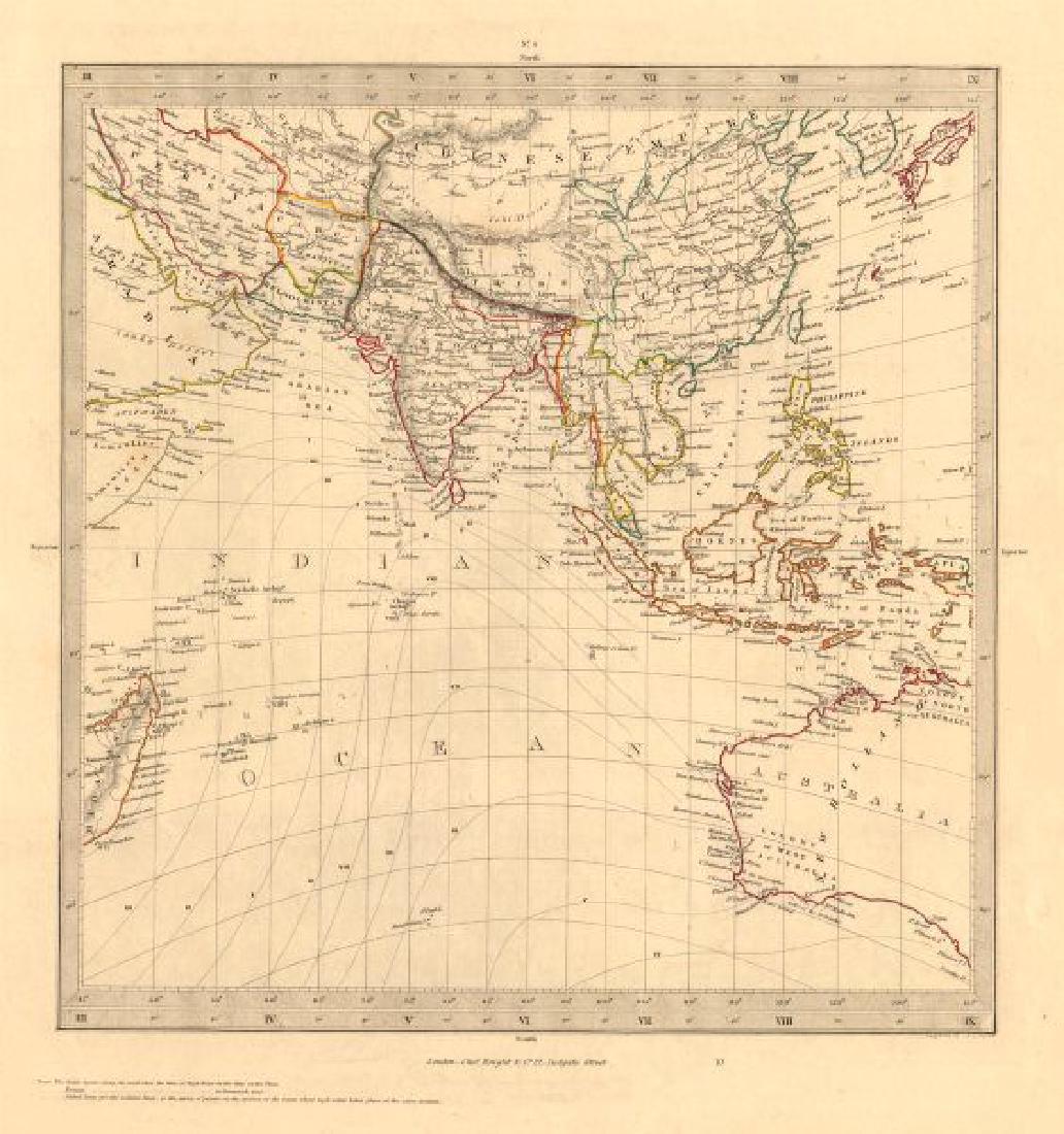 SDUK: Map of Asia & Australia on Gnomonic Projection (1 of 2)