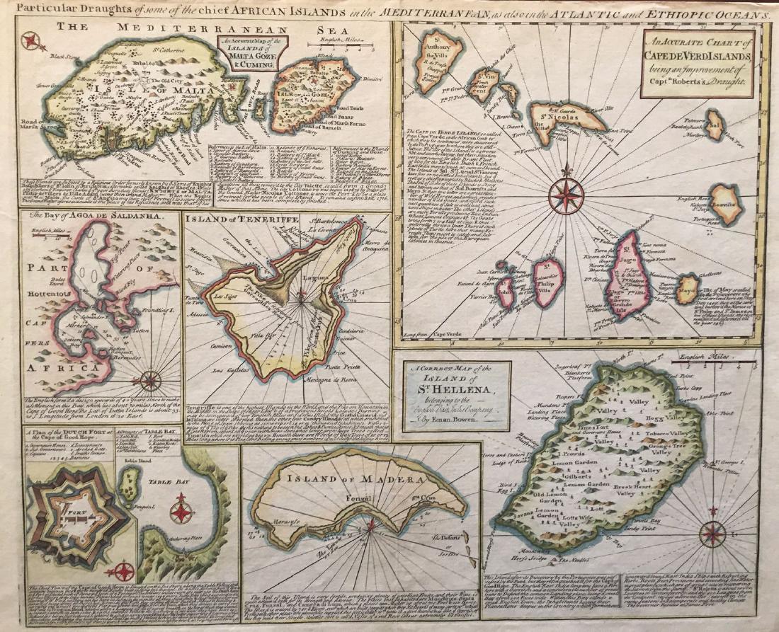 Bowen: Antique Map of Atlantic & Mediterranean Islands (1 of 1)