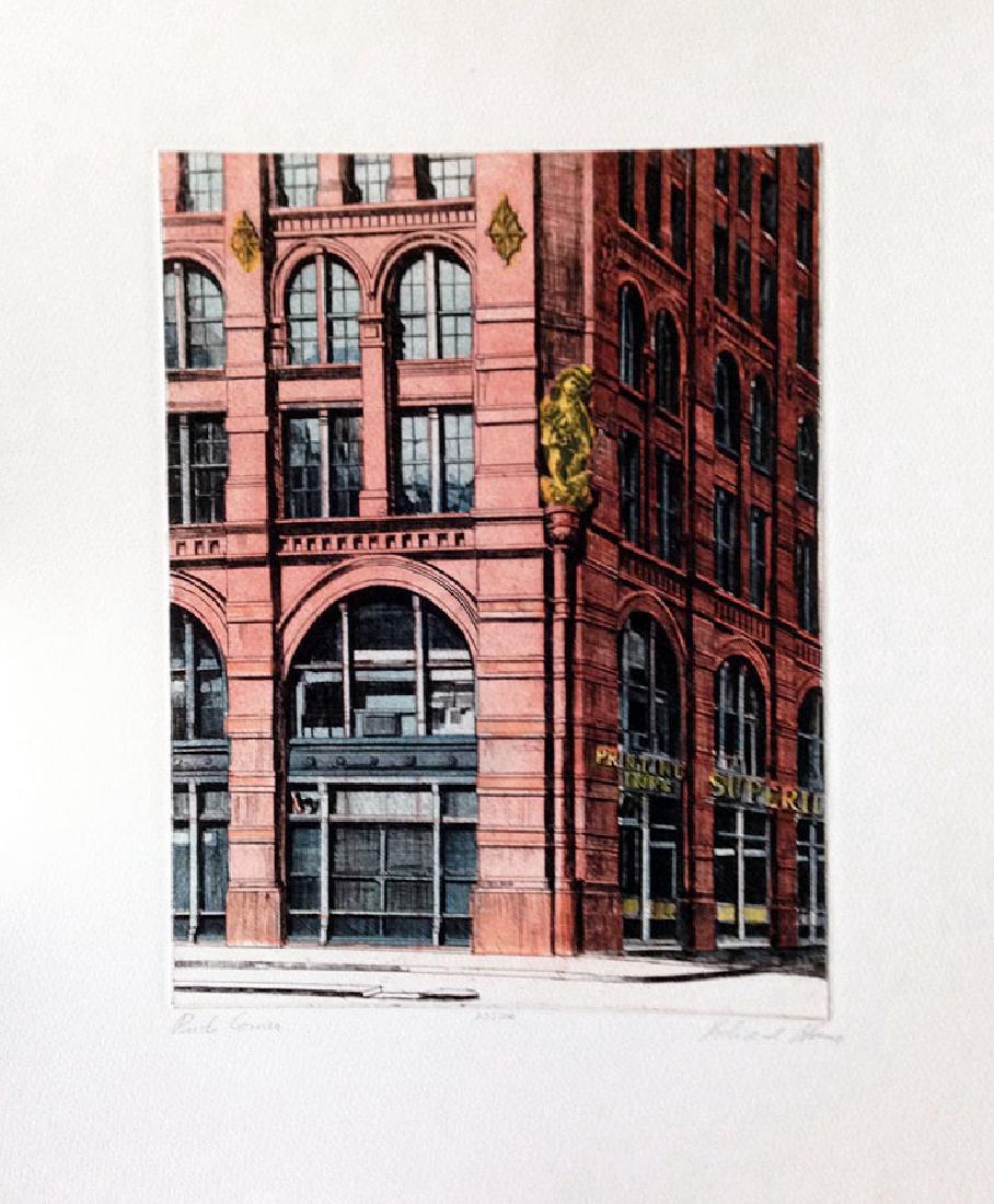 Richard Haas Puck Corner Aquatint (1 of 1)