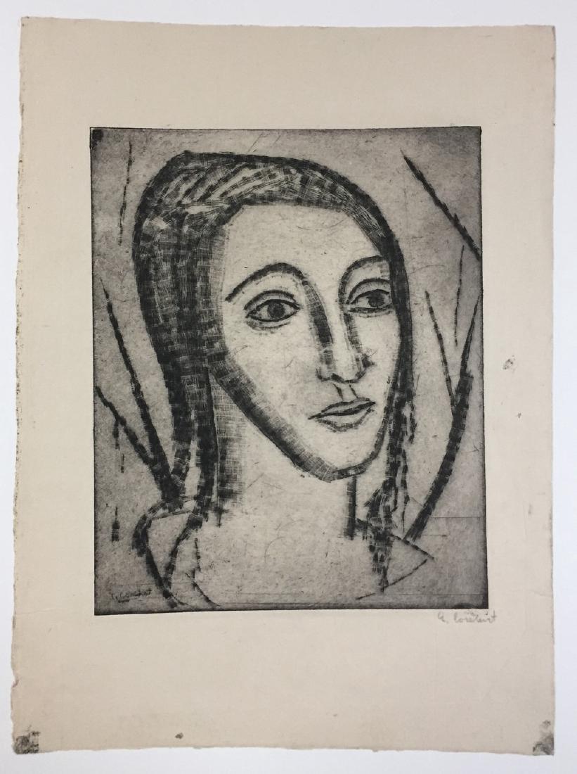 George Constant Portrait of a Woman Etching (1 of 1)
