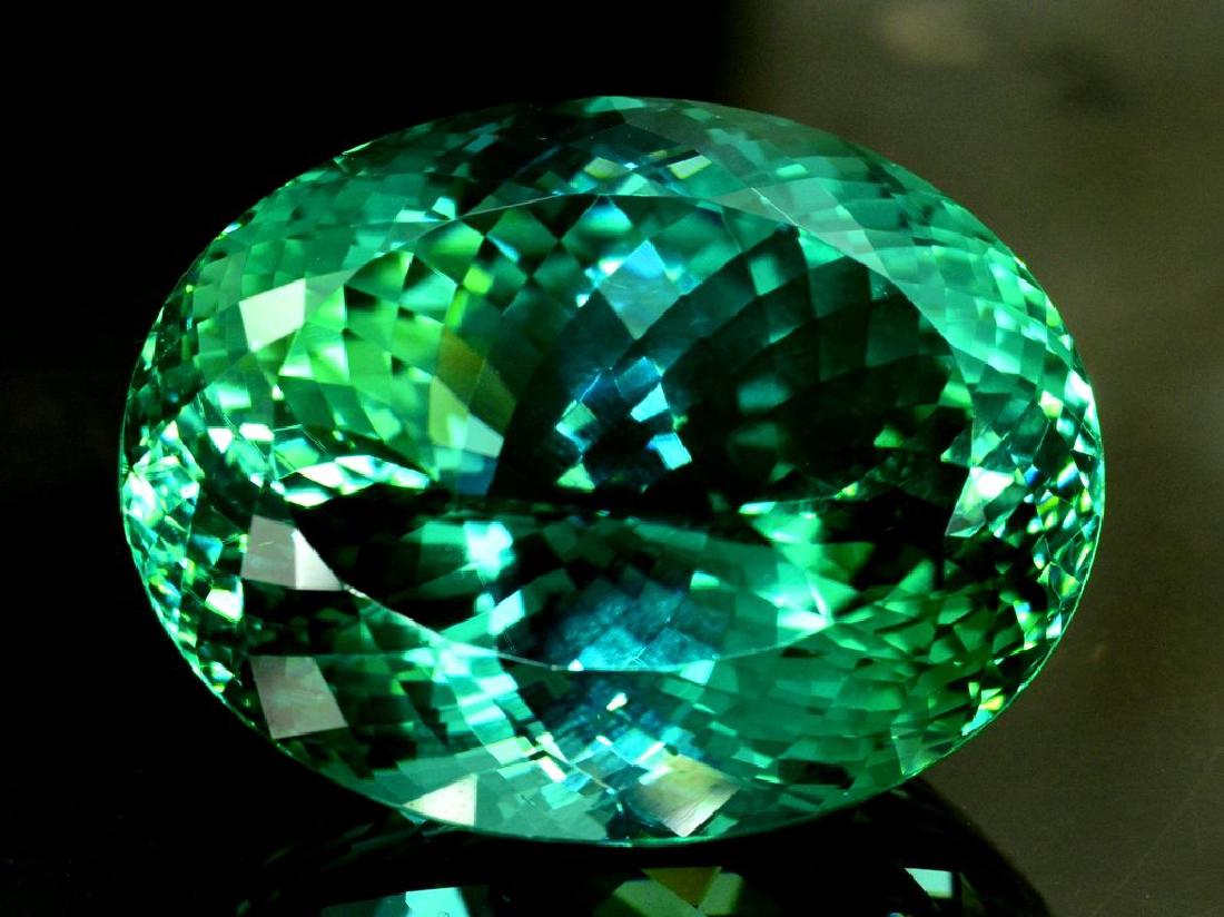 93.05 Carat Loose Lush Green Bluish Kunzite (1 of 6)