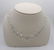 Vintage Art Deco Sterling Silver Crystal Bead Necklace