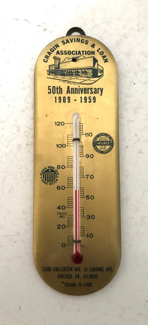Cragin Savings & Loan Wall Thermometer (1 of 3)