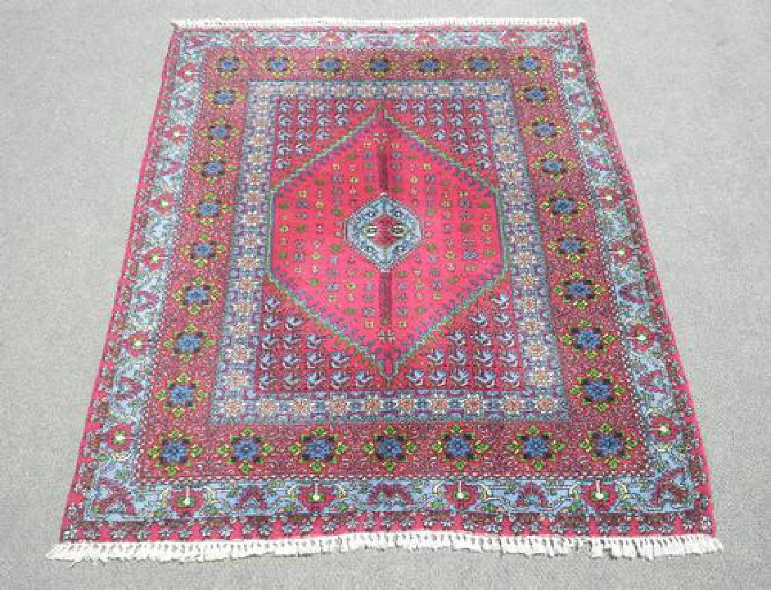 Semi Antique Turkish Nahavand Design Rug 5.8x7: Rug: Handmade Semi Antique Turkish Nahavand Design; Material: Fine quality soft wool pile; Size: 5.8 x 7.0 feet; Foundation: Cotton; Design: Persian Nahavand; Origin: Turkey Please note that this lot 