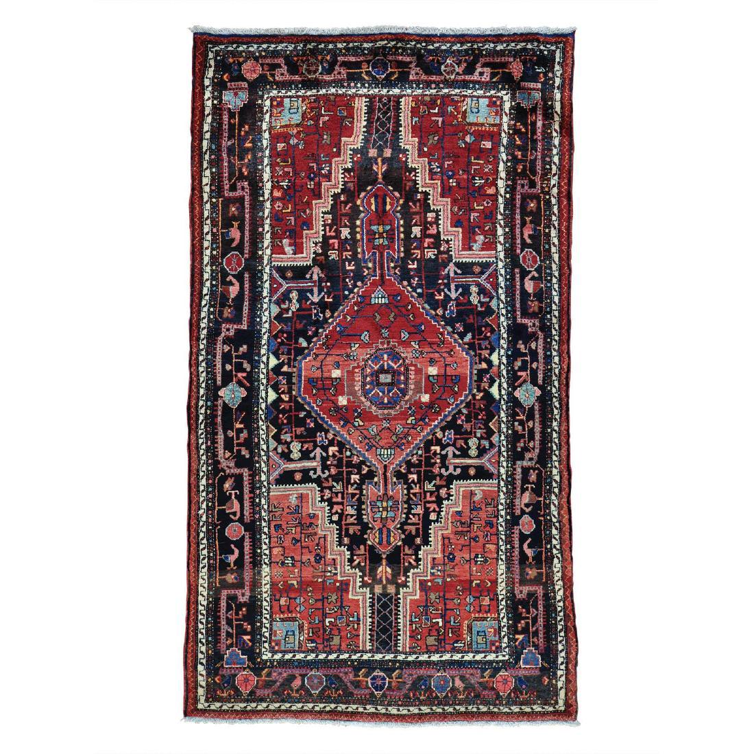 Persian Nahavand Pure Wool Hand Knotted Rug 4.10x8.5 (1 of 5)