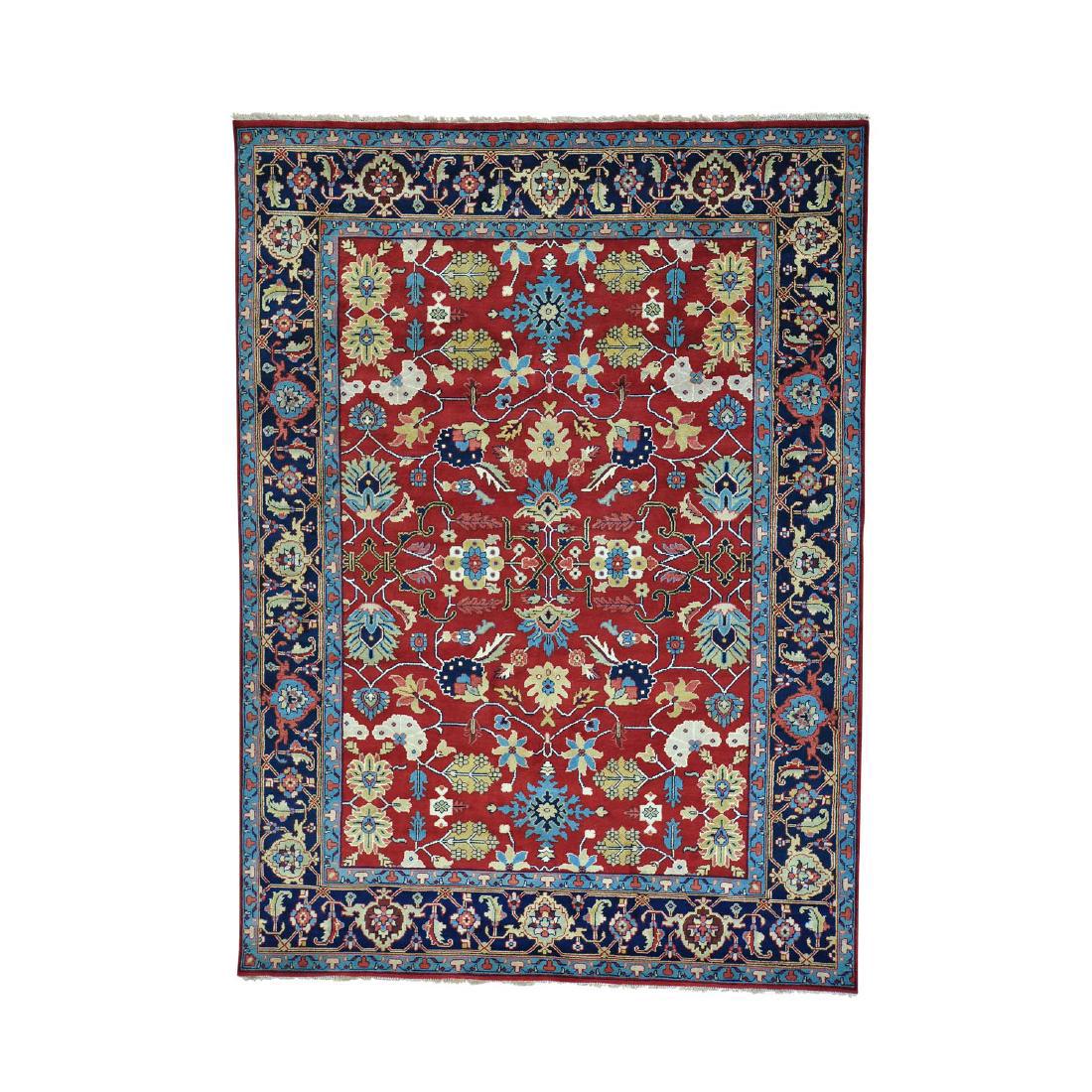 All Over Design Mahal Hand Knotted Wool Rug 8.10x12.1 (1 of 5)