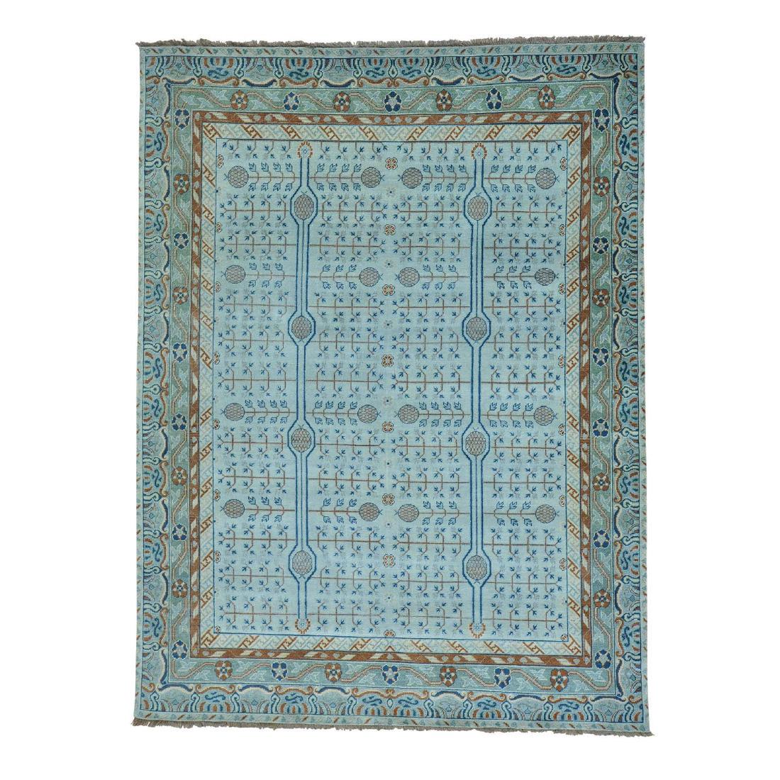 Samarkand & Pomegranate Design Hand Knotted Rug 9.1x12 (1 of 5)