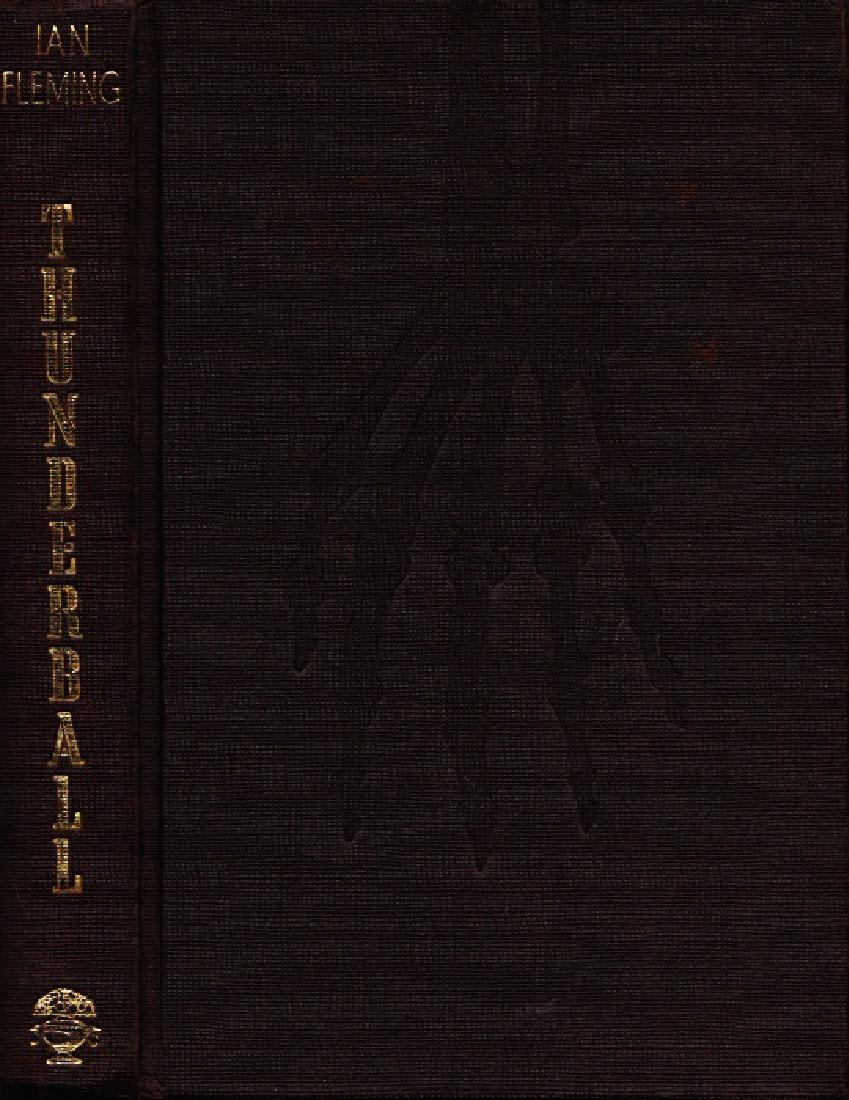 Fleming, Ian Thunderball: Fleming, Ian. Thunderball. London: Jonathan Cape, 1961. 1st edition. Near fine black boards with the skeleton hand motif on front, brightly gilt-stamped spine, nice square binding, very clean pages. B