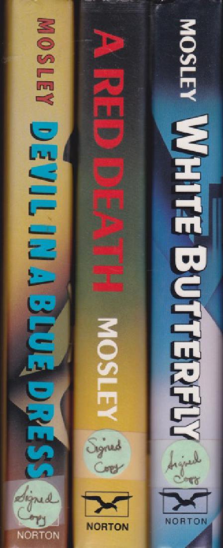 Mosley, Walter 3 SIGNED Easy Rawlins Mysteries (1 of 2)