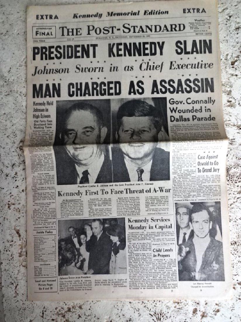 1963 Kennedy Assasination Newspaper (1 of 1)