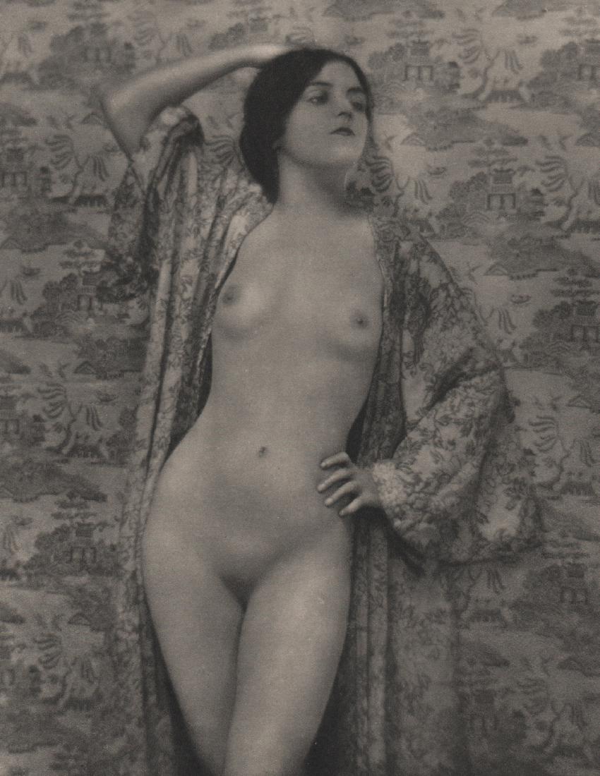 E.O. HOPPE - Yvonne: Artist: E.O. HOPPE Print Title: Yvonne Medium: Sheet-fed Gravure Printing Date: 1933 Printed in France Image Size: 7.5 X 9 inches Emil Otto Hoppe(1878-1972) was a German-born portrait, travel, and lan