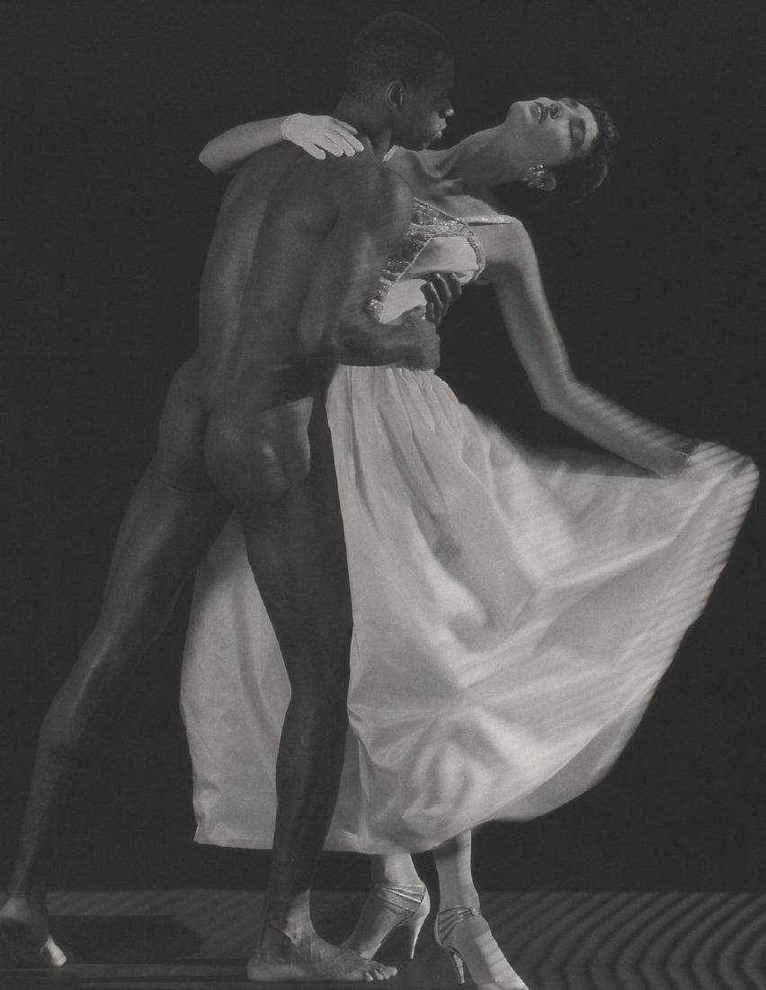 MAPPLETHORPE - Thomas and Dovanna: Artist: MAPPLETHORPE Print Title: Thomas and Dovanna Medium: Duotone Photoengraving Printed 1989 in the US Image size (inches) approx. 10.5 x8.5 Robert Mapplethorpe was an American photographer, known