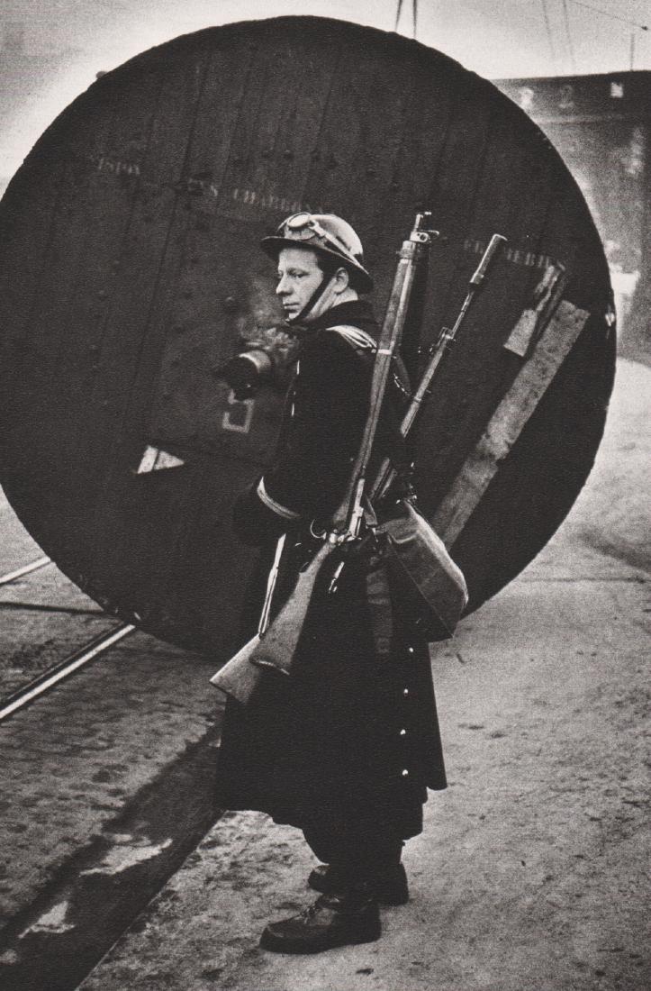 JEANLOUP SIEFF - Strike in Borinage, Belgium. 1959: Artist: JEANLOUP SIEFF Print Title: Strike in Borinage, Belgium. 1959 Medium: Sheet-Fed Gravure Printed: France Printing Date: 1983 Image Size: 6 x 9 inches Jeanloup Sieff(1933-2000) was a French phot