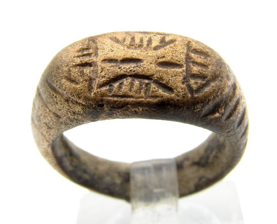 Medieval Viking Ring With Symbol (1 of 3)