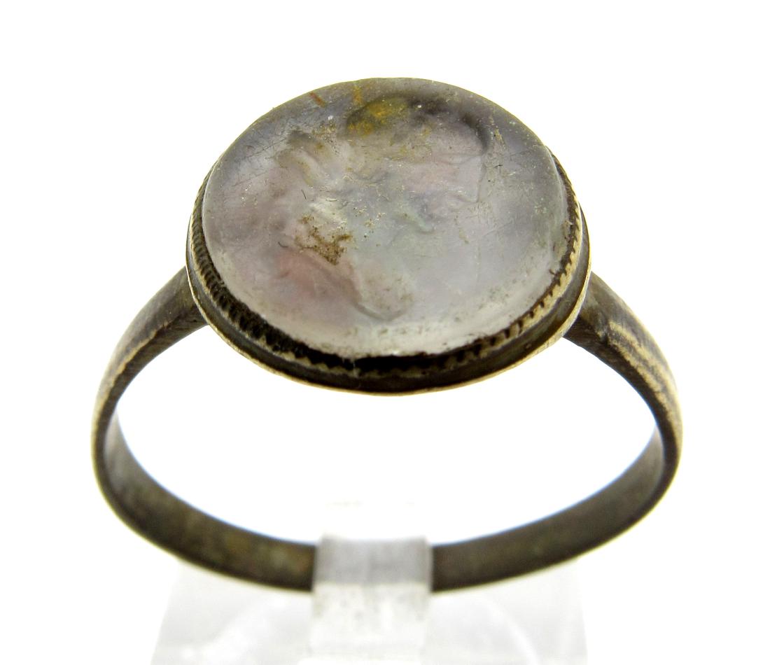 Post Medieval Ring With bust of French King (1 of 4)