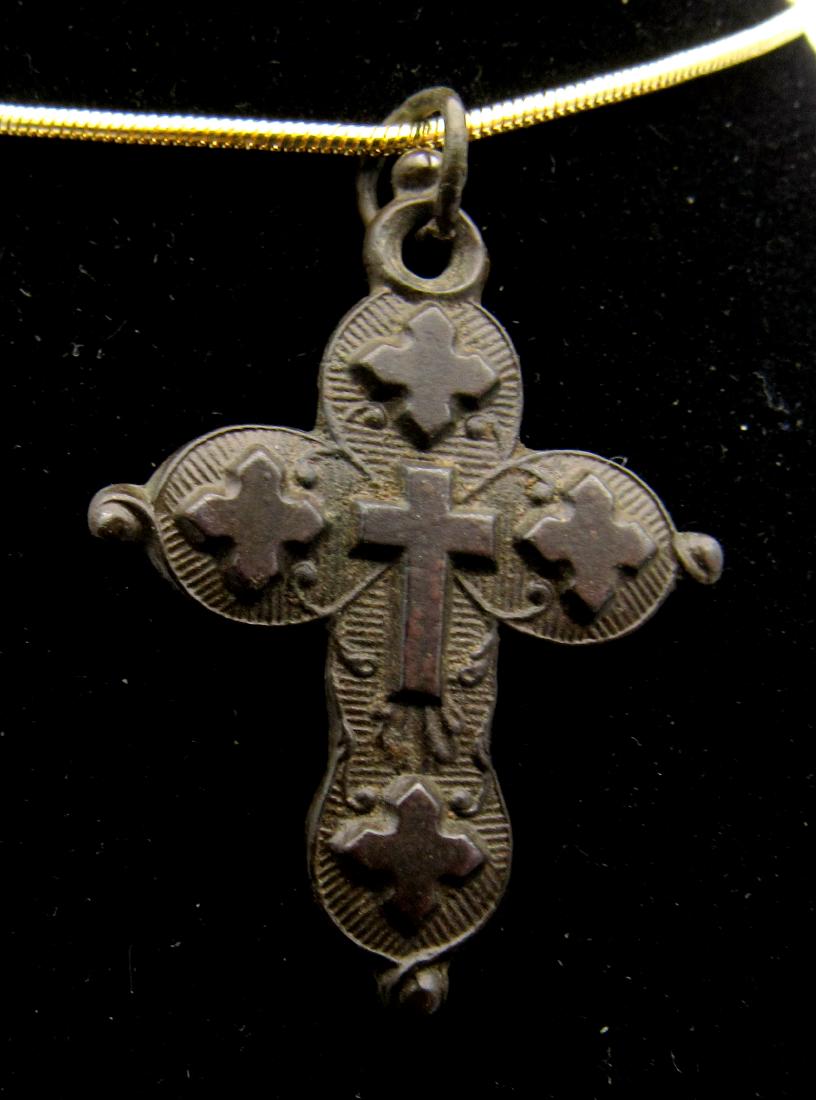 Medieval Knights Templar Holy Land Cross Pendant (1 of 2)