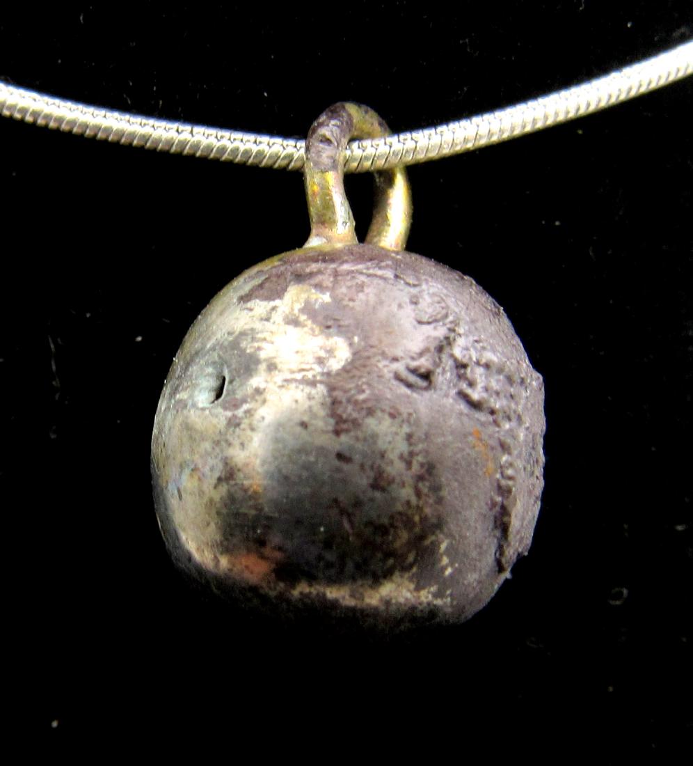 Medieval Viking Silver Orb Pendant (1 of 2)