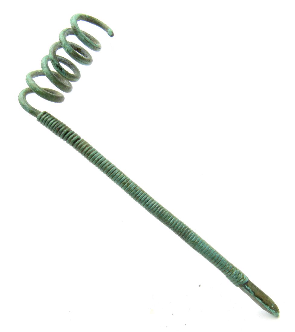 Medieval Viking Coiled Cloth Pin (1 of 2)