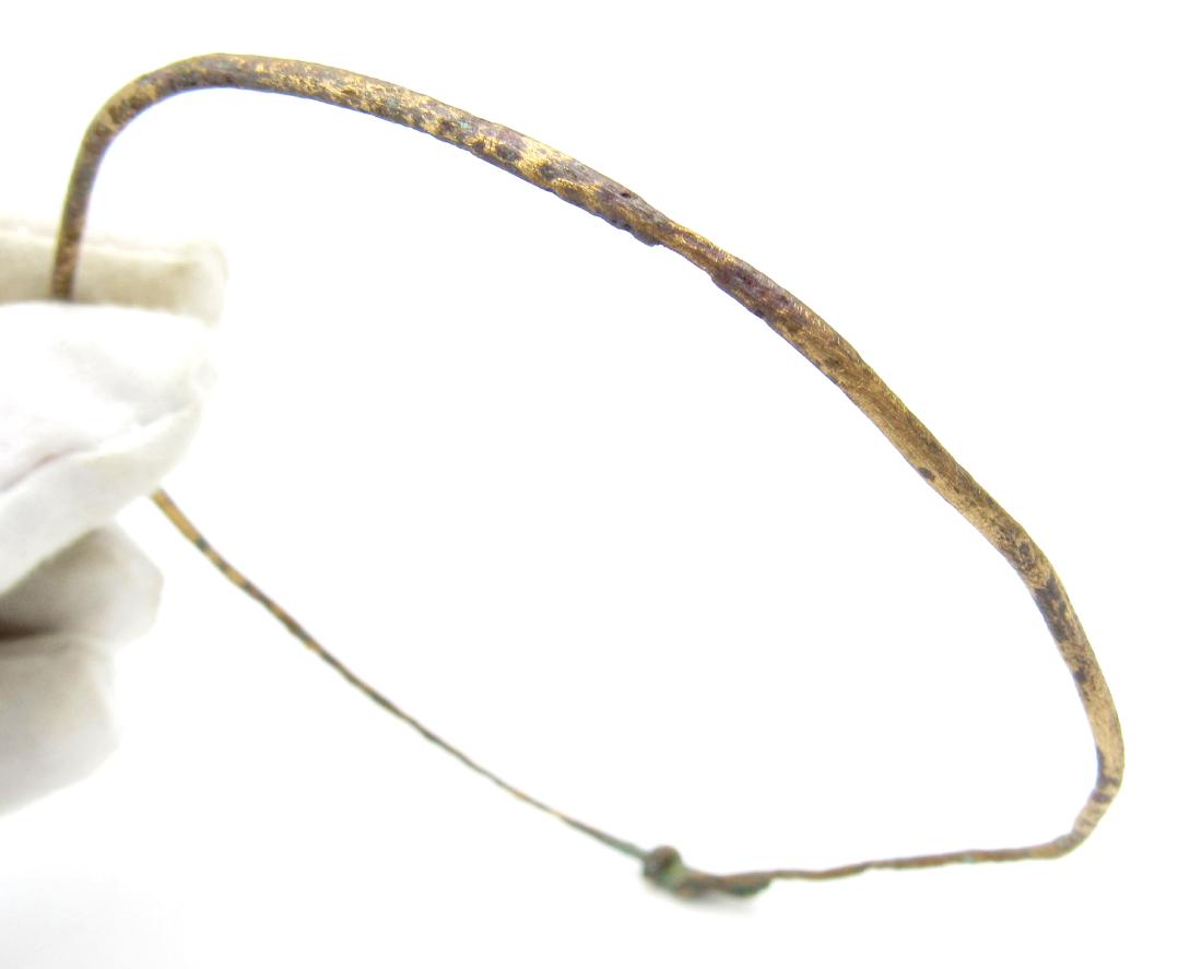 Gold-Gilded Medieval Viking Arm Ring Bracelet (1 of 3)