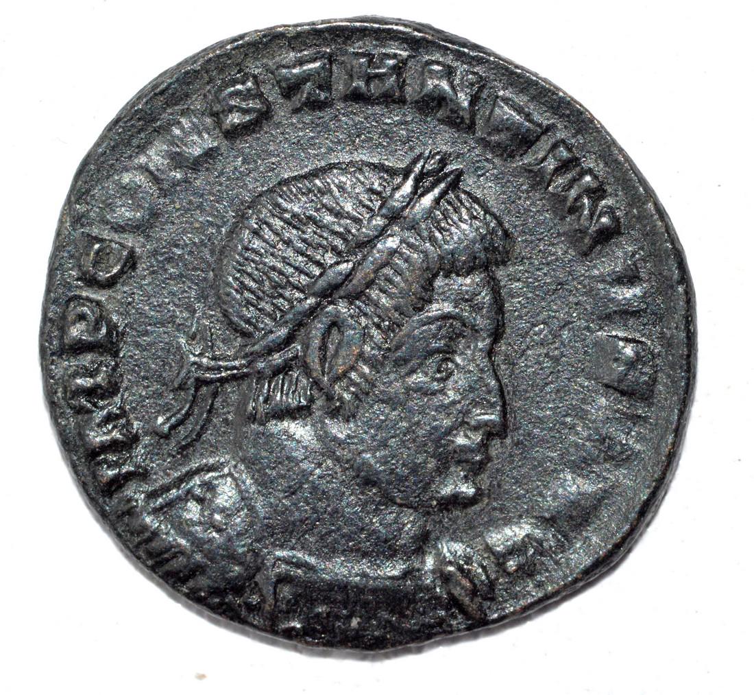 House of Constantine AE Follis, rv. Salus (1 of 2)