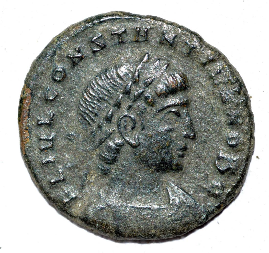 House of Constantine AE Follis, rv. Soldiers (1 of 2)