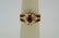 Ladies 14k Yellow Gold Diamond Ruby Ring, 1.32ctw