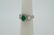 18k White Gold Diamond Natural Emerald Ring, 2ctw - 2