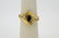 Ladies 14k White Gold Sapphire Diamond Ring, .29ctw