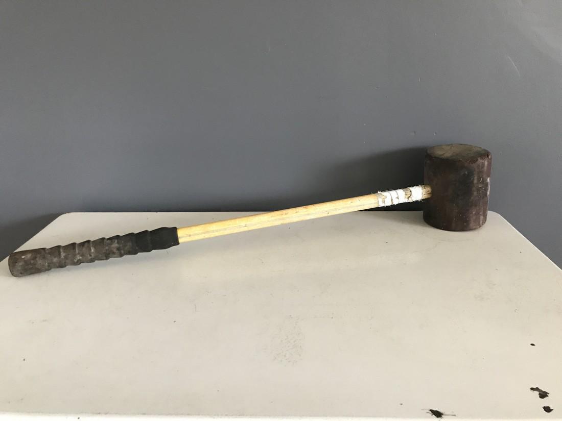 Vintage Carnival Strong Man Rubber Mallet Boswell's (1 of 4)