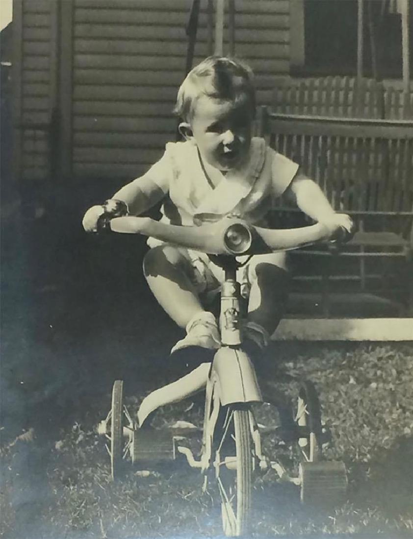 C1930 Photo Baby on Art Deco Junior Tricycle (1 of 3)