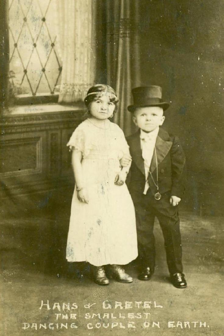 Vintage 1915 Circus Sideshow Midget Performer Dancing - 735x1100 - jpeg Circus Sideshow Freaks Vintage Photo Album