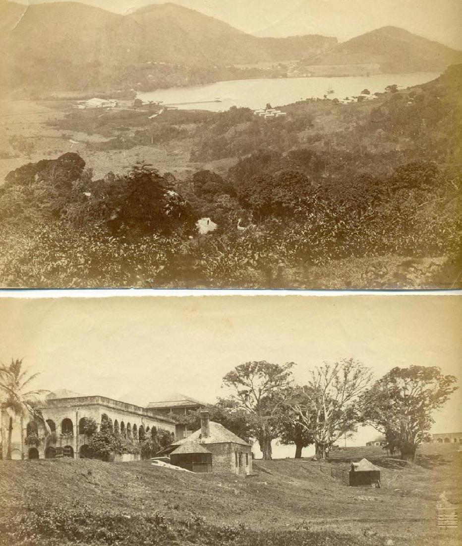 Lot of 2 1870 Saint Lucia Island Sugar Factory Castries