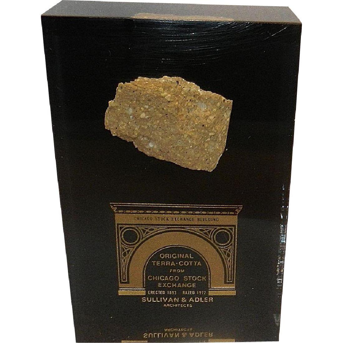 Vintage Chicago Stock Exchange Terra Cotta Salvage (1 of 5)