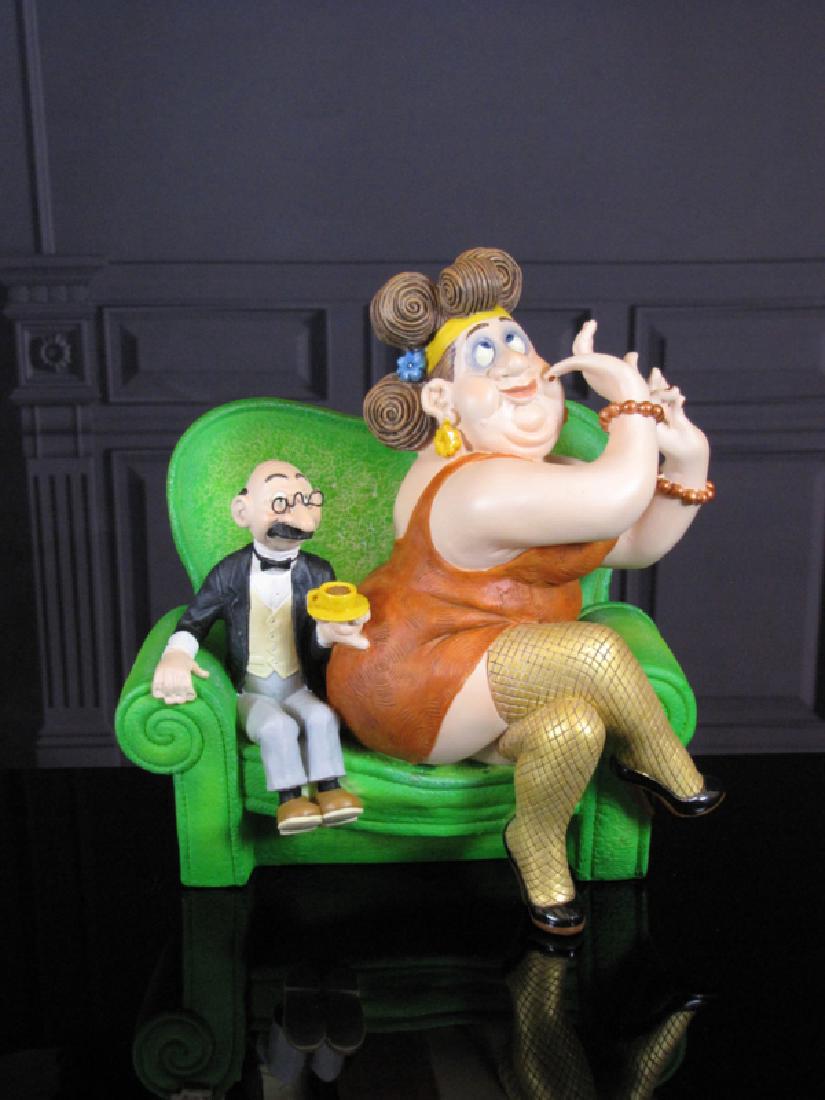 After Albert Dubout: Jeu De Seduction Statue (1 of 6)