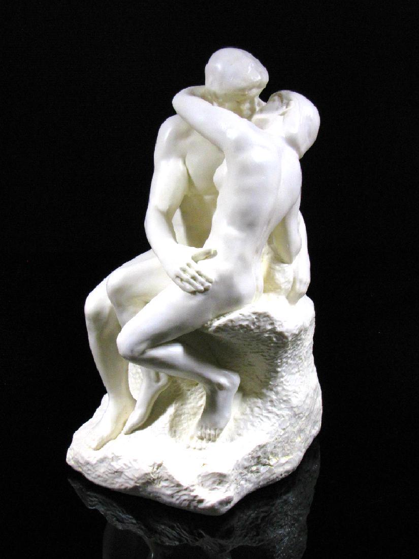 After Auguste Rodin: The Kiss - Mouseion Statue: Title: Auguste Rodin - The Kiss - Mouseion Collection Maker: Mouseion Collection Origin: Netherlands Date/Period: 2017 Materials: Polystone composite Size: 10,3 x 6,7 inch The kiss sculpture inspired