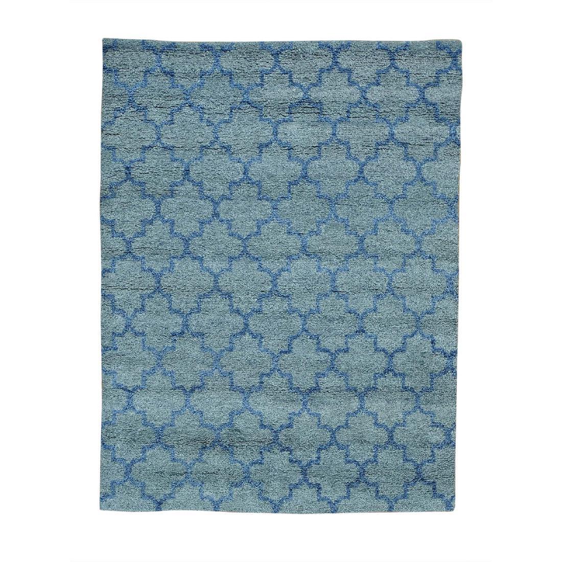 Handmade Pure Wool Grey Moroccan Berber Rug 5.1x6.9 (1 of 5)