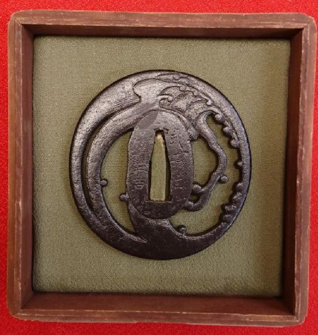Antique Japanese Iron Sword Tsuba, c1750 (1 of 7)