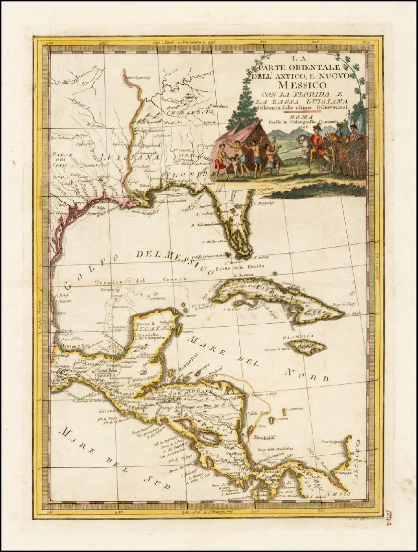 Cassini: Antique Map of Central America, 1798 (1 of 1)