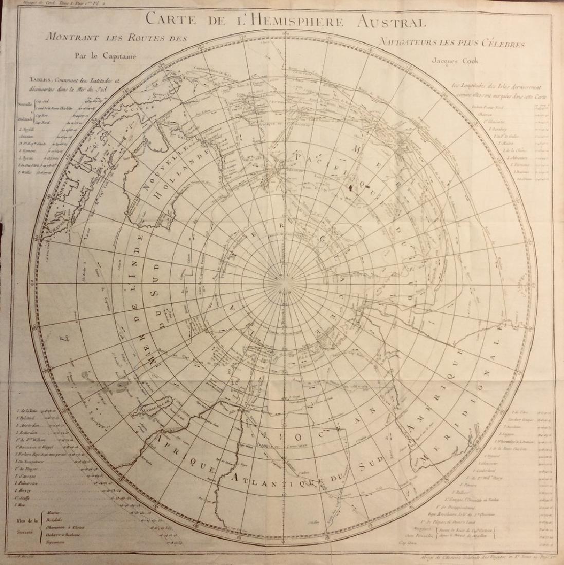 Bellin: Antique Map of South Pole & Southern Hemisphere (1 of 1)